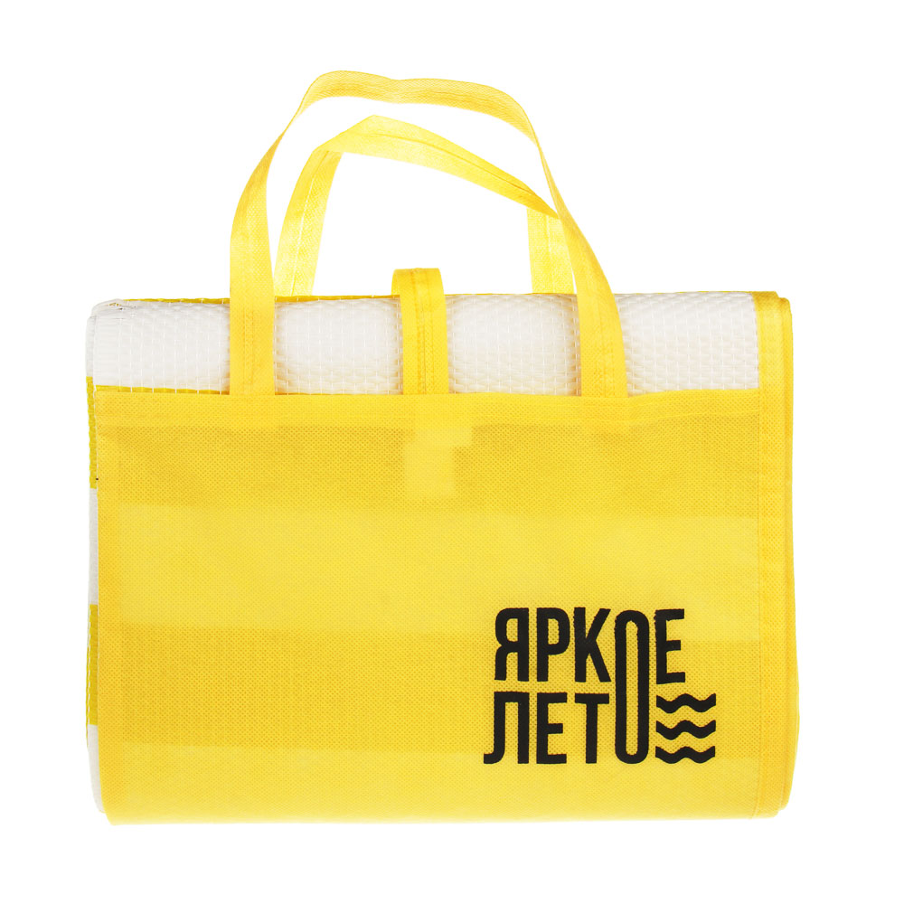 Коврик пляжный с ручками для переноски тм ЯРКОЕ ЛЕТО, PP, 60х170см, арт.№ 119-040