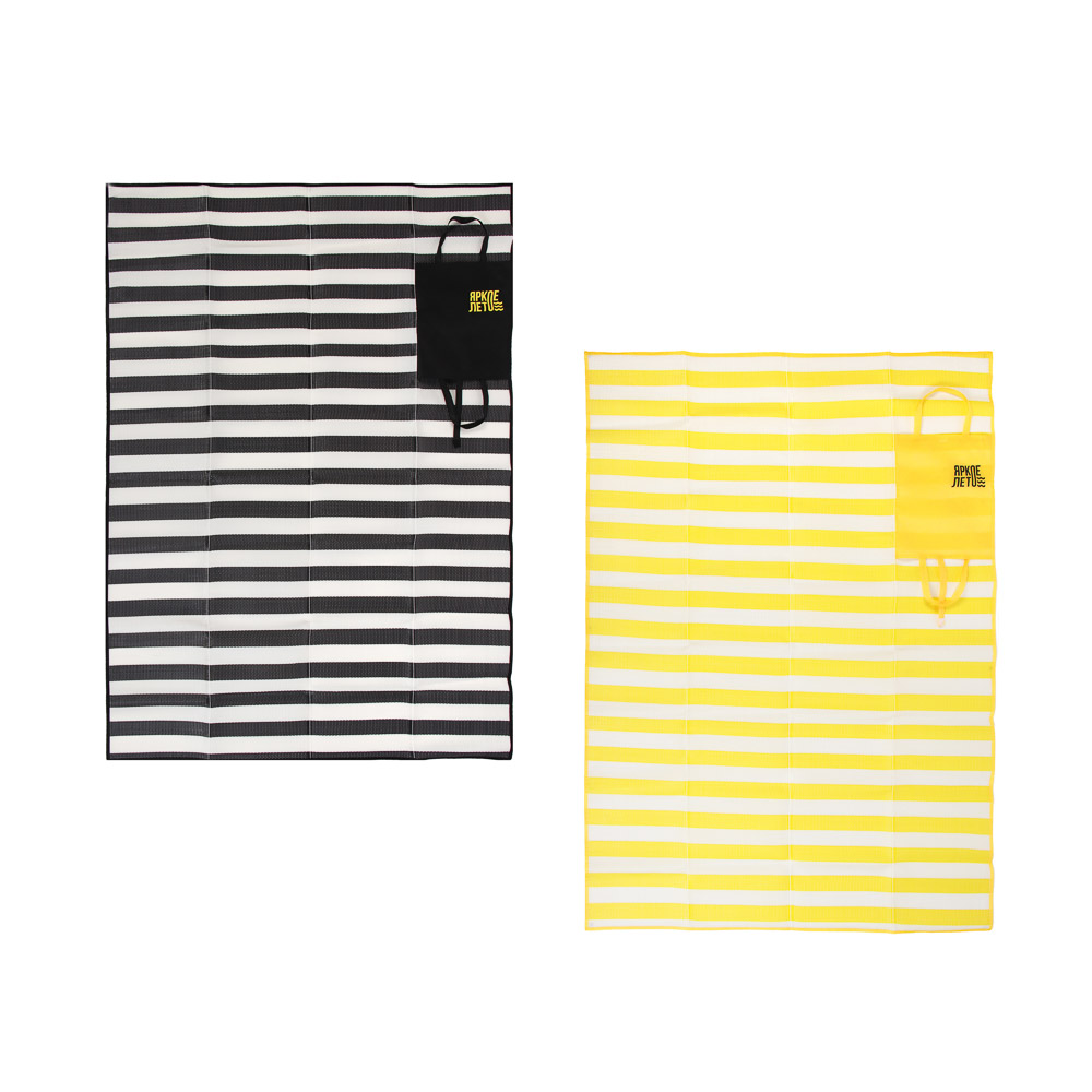 Коврик пляжный тм ЯРКОЕ ЛЕТО, 120х180, с ручками для переноски, полоса, полипропилен, арт.№ 119-042