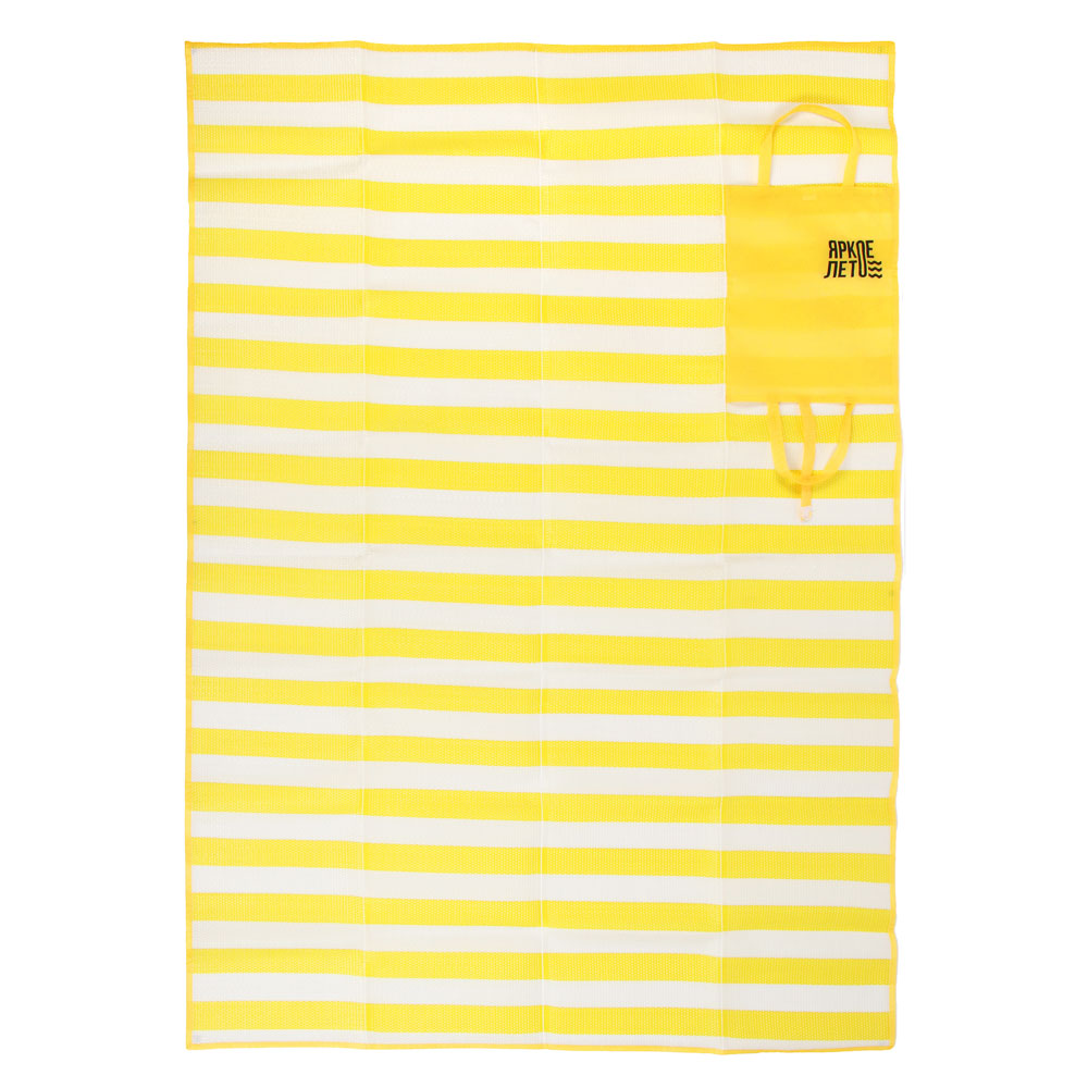 Коврик пляжный тм ЯРКОЕ ЛЕТО, 120х180, с ручками для переноски, полоса, полипропилен, арт.№ 119-042