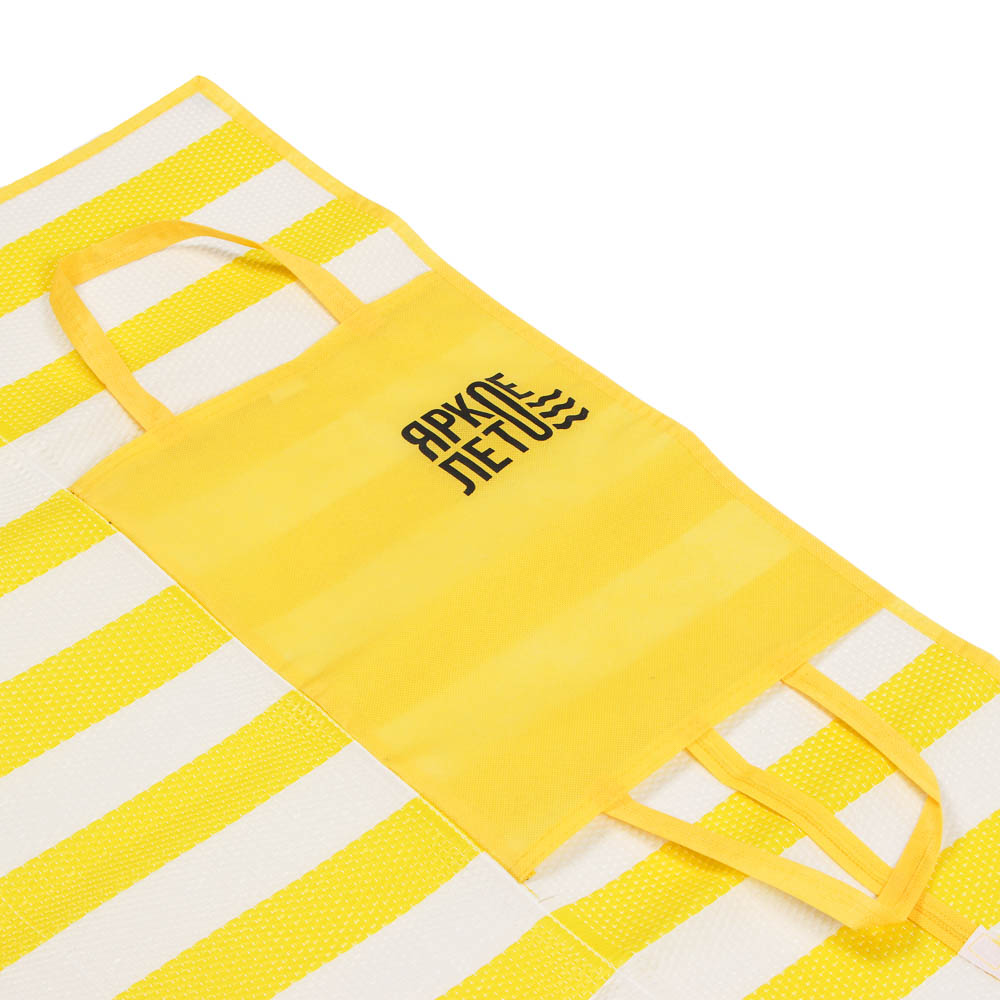 Коврик пляжный тм ЯРКОЕ ЛЕТО, 120х180, с ручками для переноски, полоса, полипропилен, арт.№ 119-042