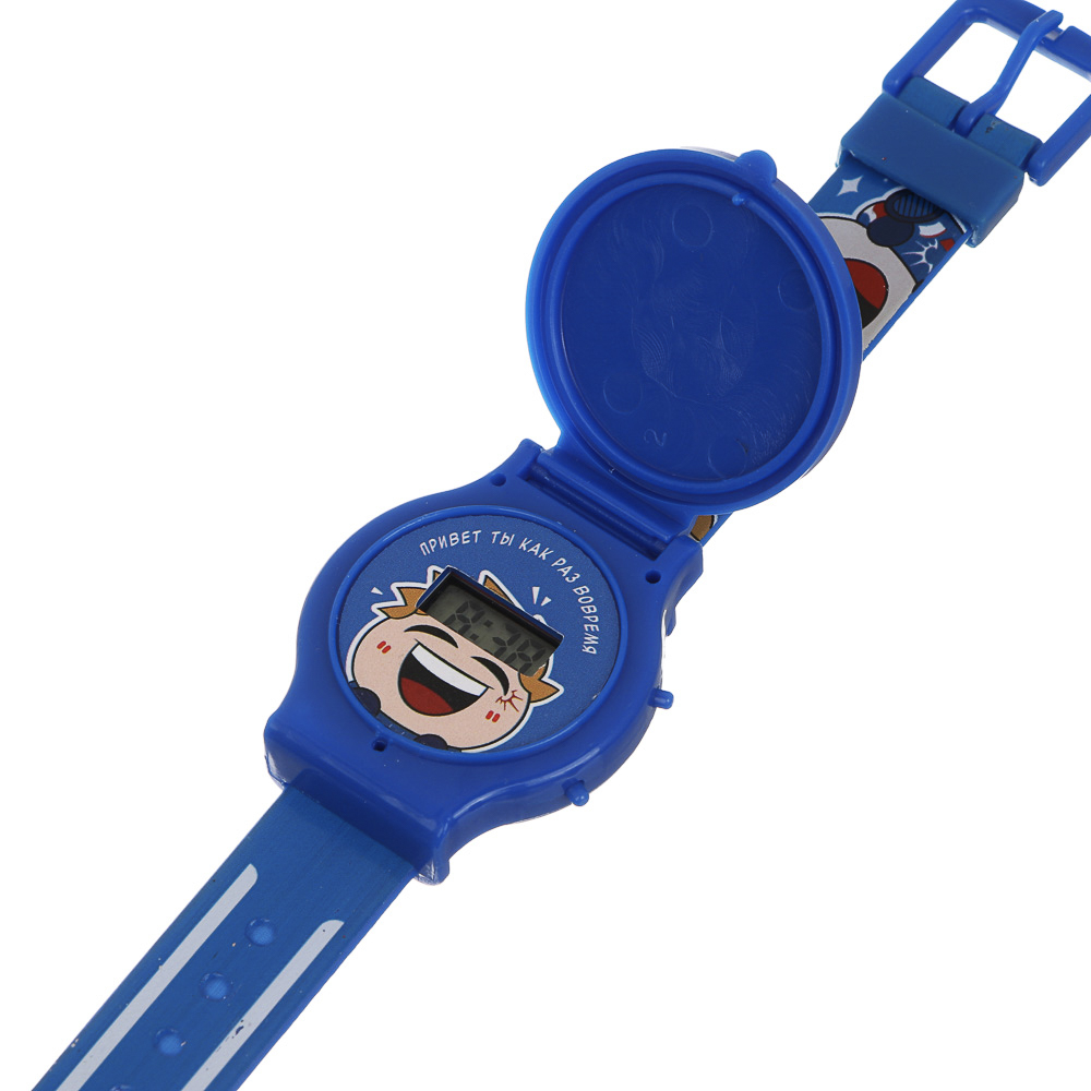 Часы детские электронные "Русские Супергерои", PVC, пластик, 1*LR41, тм BY, арт.№ 450-101