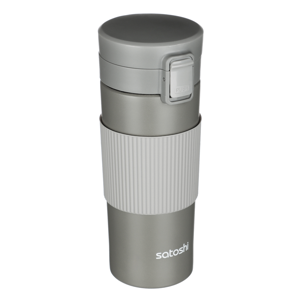 SATOSHI Ассара Термос-кружка с крышкой на защелке, 380мл, нерж.сталь 18/10, арт.№ 841-019
