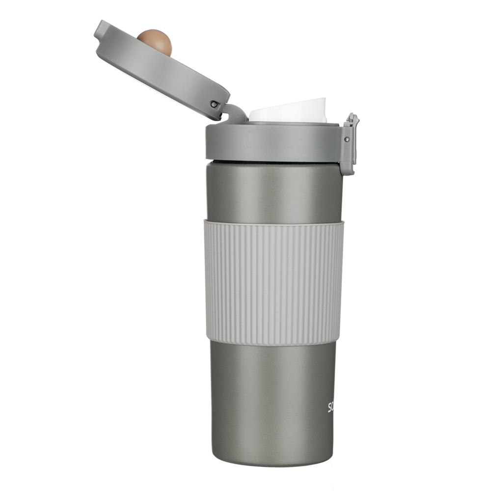 SATOSHI Ассара Термос-кружка с крышкой на защелке, 380мл, нерж.сталь 18/10, арт.№ 841-019