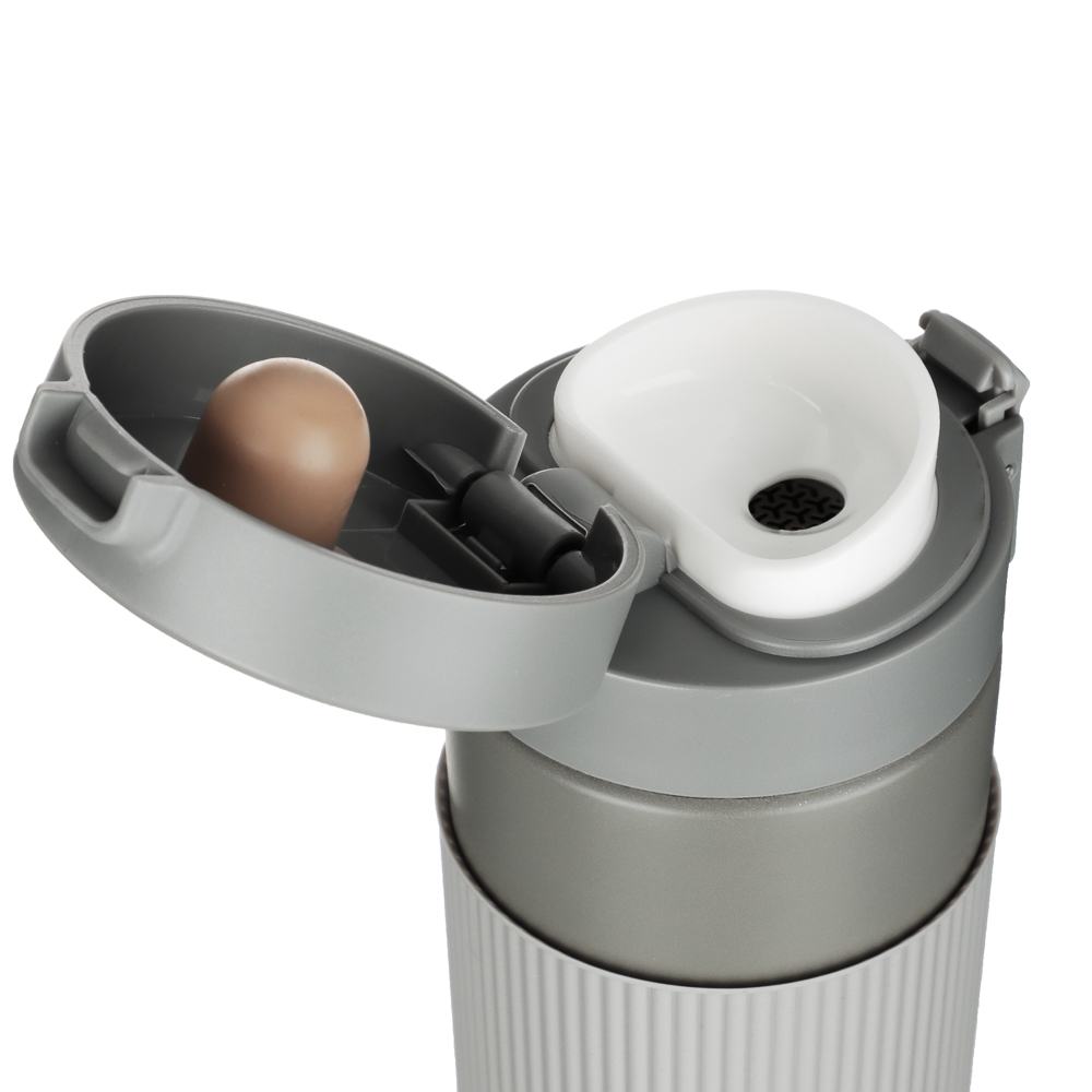 SATOSHI Ассара Термос-кружка с крышкой на защелке, 380мл, нерж.сталь 18/10, арт.№ 841-019