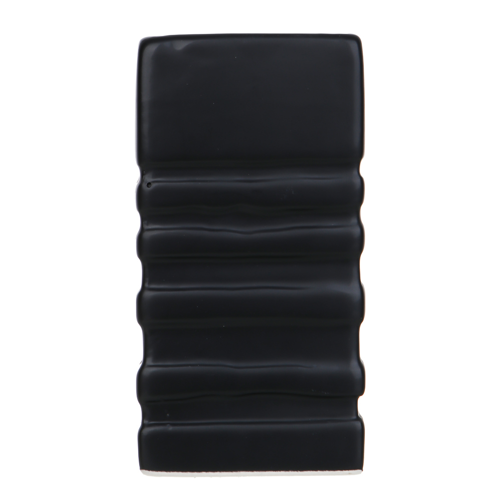 VETTA Стакан для ванной комнаты, керамика, 6,5x6,5x13 см, рельеф, черный матовый, арт.№ 478-208