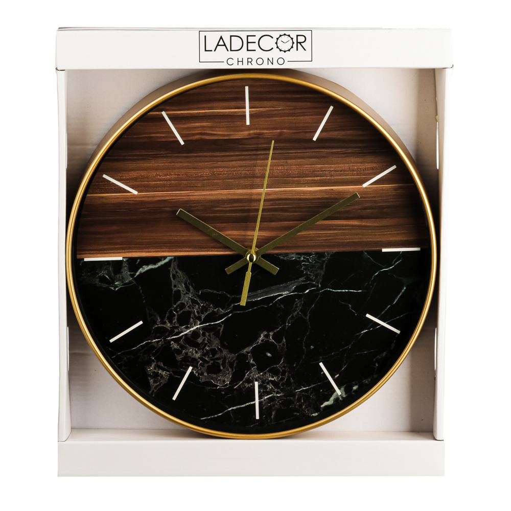 LADECOR CHRONO Часы настенные, 30 см, пластик, 1хАА, арт 11-2, арт.№ 581-938