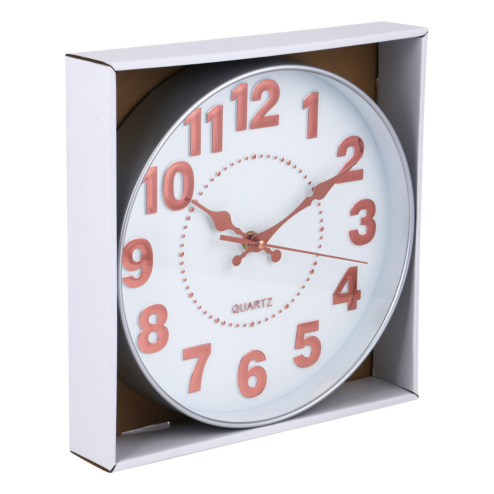 LADECOR CHRONO Часы настенные круглые, пластик, d26 см, 1xAA, арт.06-44, арт.№ 581-332