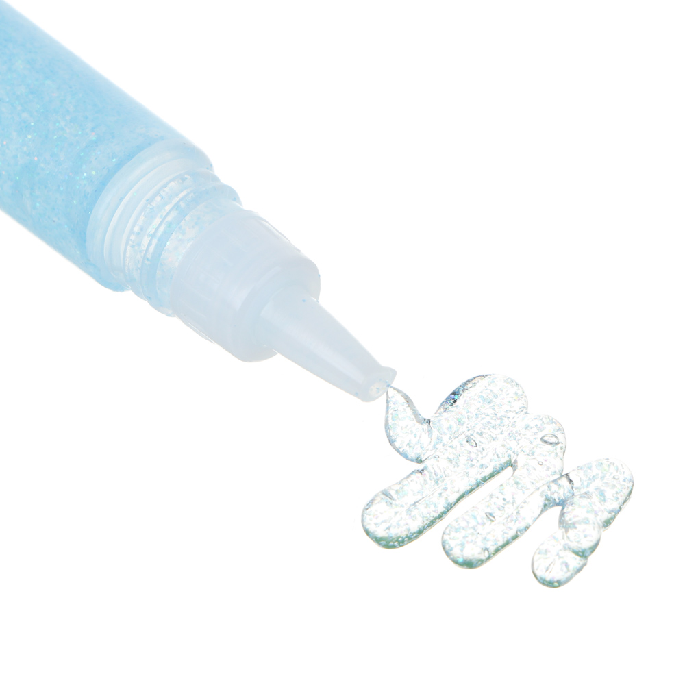 Гель-декор с блестками 6цв.классика+ 6цв. неон по 10мл. в пласт.кейсе, арт.№ 284-075