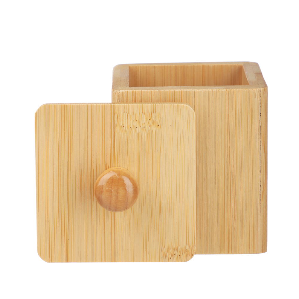 SATOSHI Набор банок для специй с крышками на подставке (7х7х10см – 4шт.), бамбук, арт.№ 883-545