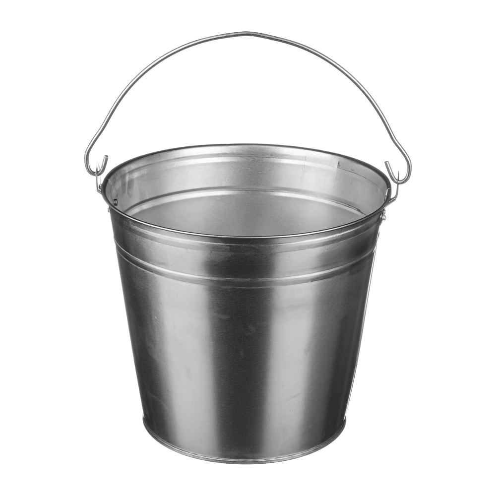 Ведро оцинкованное 12л хозяйственное, 0,4мм, арт.№ 408-146
