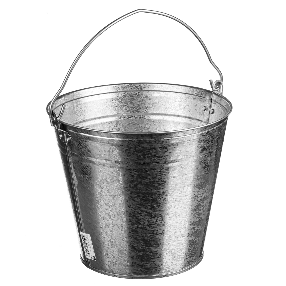 Ведро оцинкованное 9л хозяйственное, 0,4мм, арт.№ 408-001