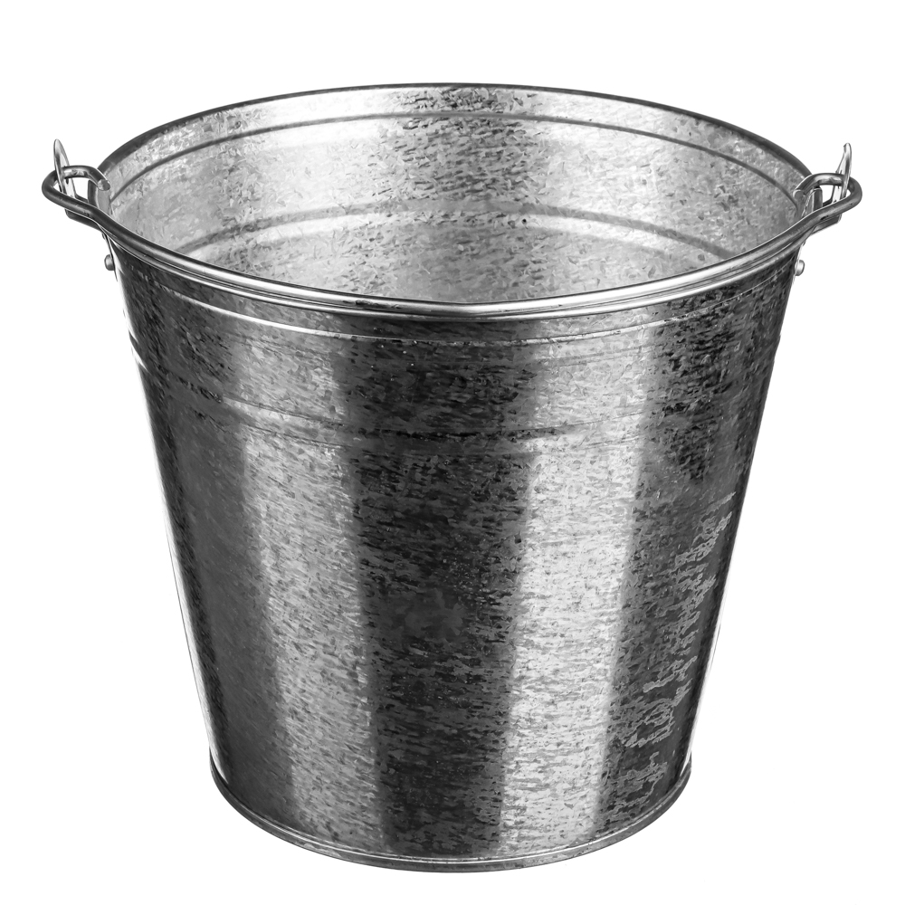 Ведро оцинкованное 9л хозяйственное, 0,4мм, арт.№ 408-001