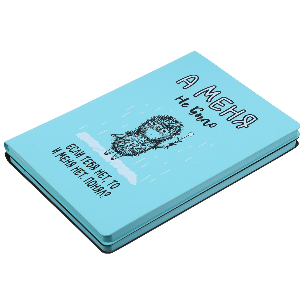 Ежик в Тумане Бизнес - блокнот А5, 192стр., гибкая обл., иск.кожа с печатью, цв.срез, закл., 2 диз., арт.№ 805-038