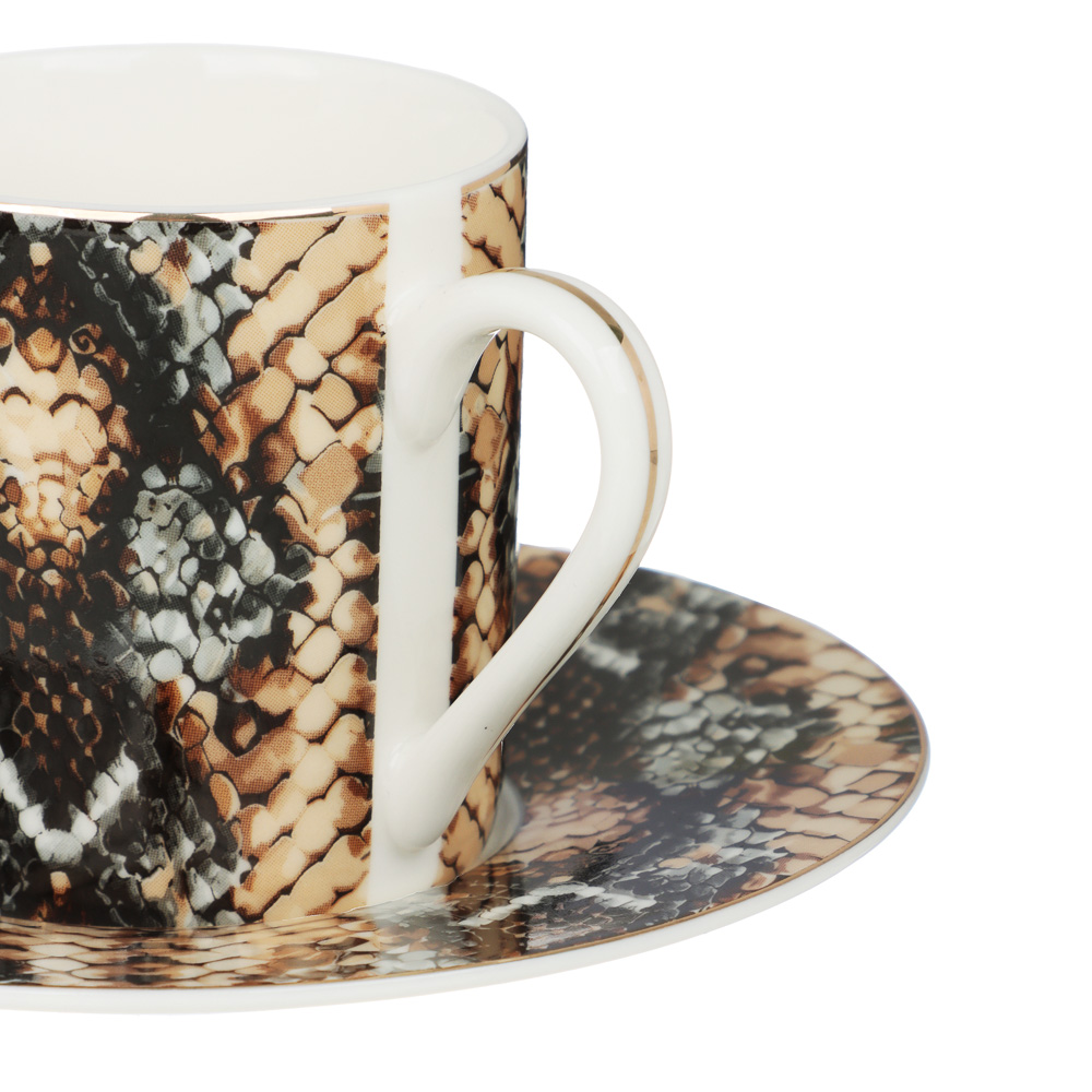 MILLIMI Снейк Набор кофейный 4 пр., 100мл, 12,5см, фарфор, арт.№ 802-508