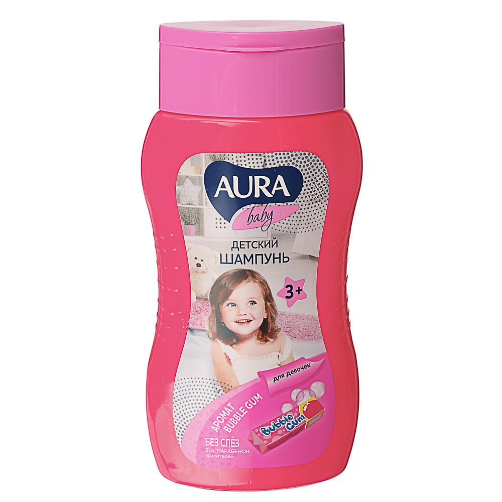 Шампунь детский AURA Baby для девочек 3+, 200мл, арт.№ 927-055