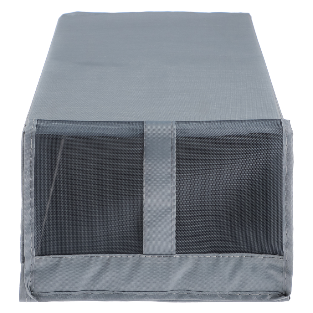 VETTA Швеция Короб для обуви складной на молнии, 34х22х16см, полиэстер, ПЕВА, серый, арт.№ 457-755