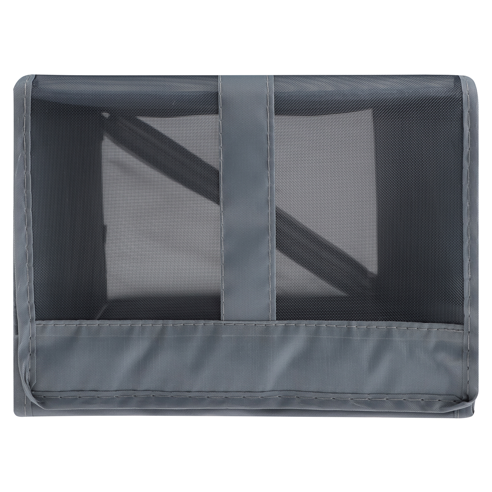 VETTA Швеция Короб для обуви складной на молнии, 34х22х16см, полиэстер, ПЕВА, серый, арт.№ 457-755