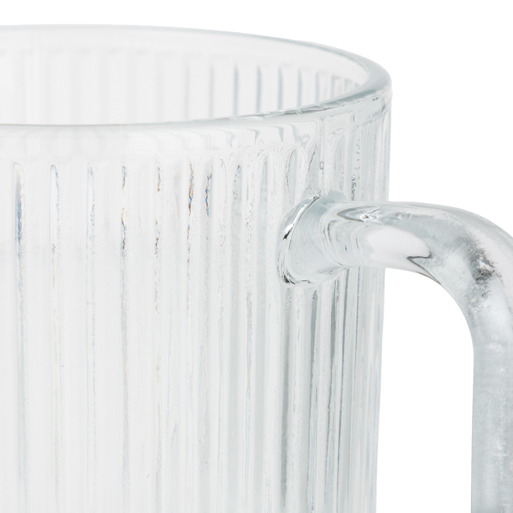 MILLIMI Кружка с рельефным узором, 340мл, стекло, арт.№ 806-174