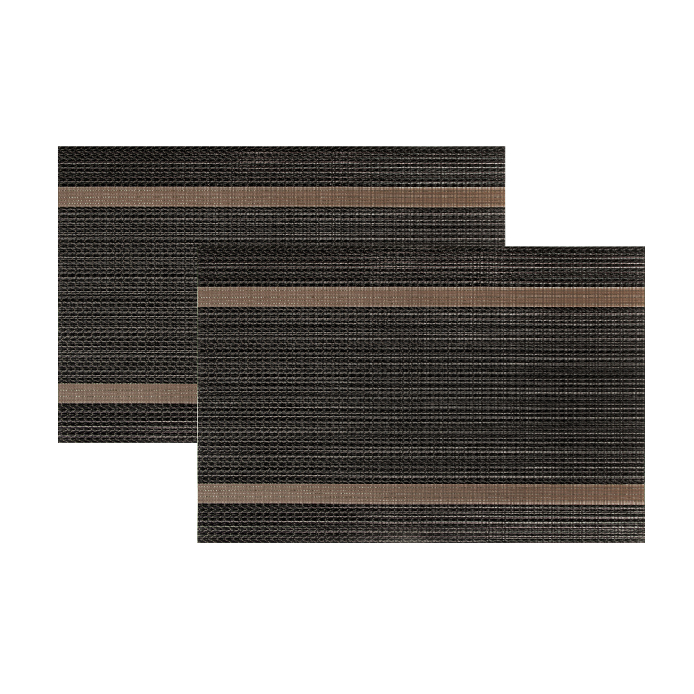 Набор салфеток сервировочных ПВХ, 2шт, 30x45см, "Орнамент", 2 цвета, арт.№ 890-369