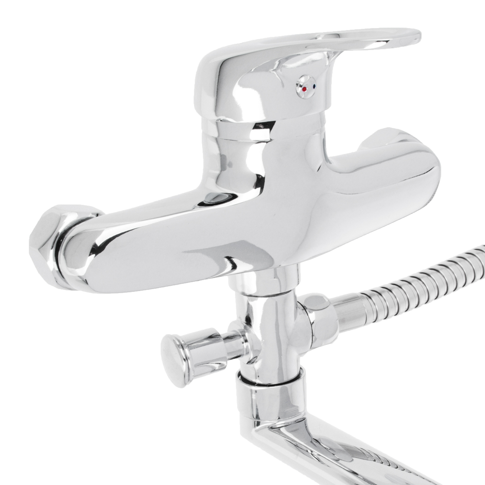 Смеситель Klabb 05 211 для ванны, дл. прямой излив, керам. картридж 40 мм, хром, арт.№ 566-041