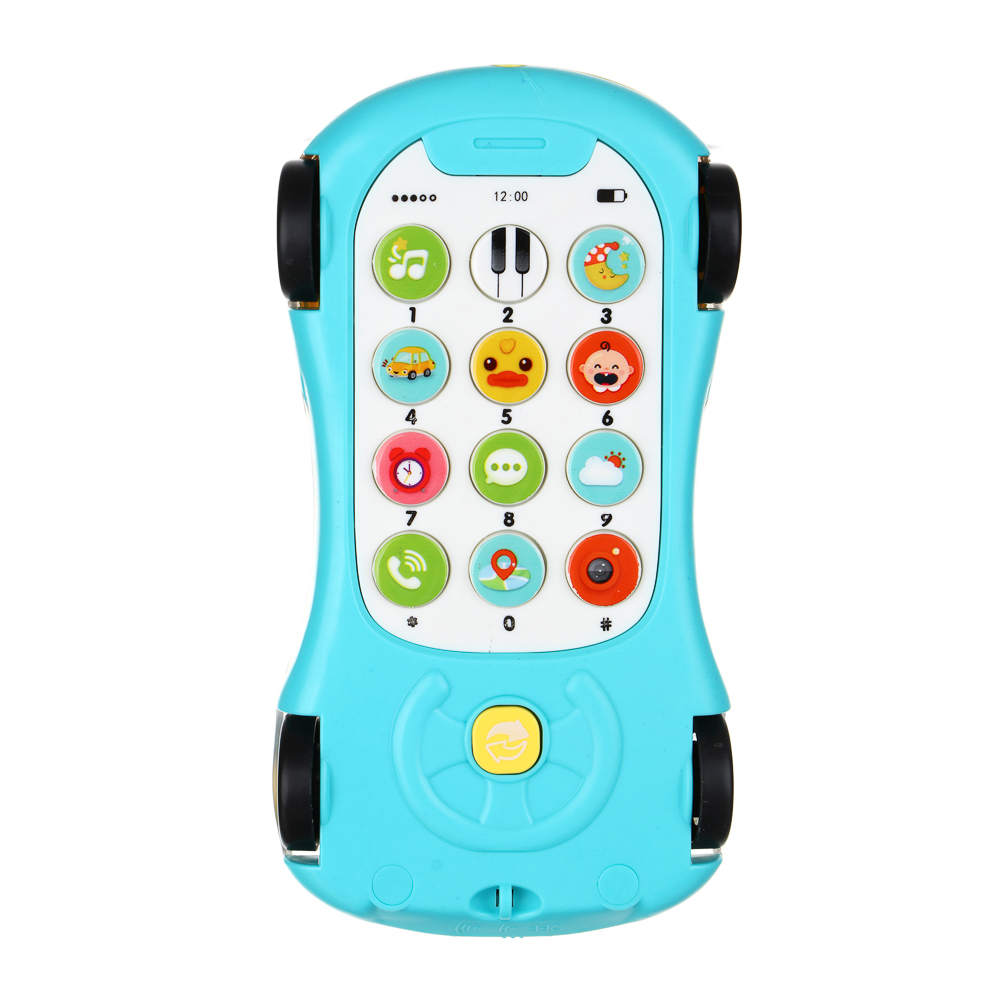 ИГРОЛЕНД Бэби-телефон "Машинка", пластик, звук, 7,9х5х14,8 см, арт.№ 272-826