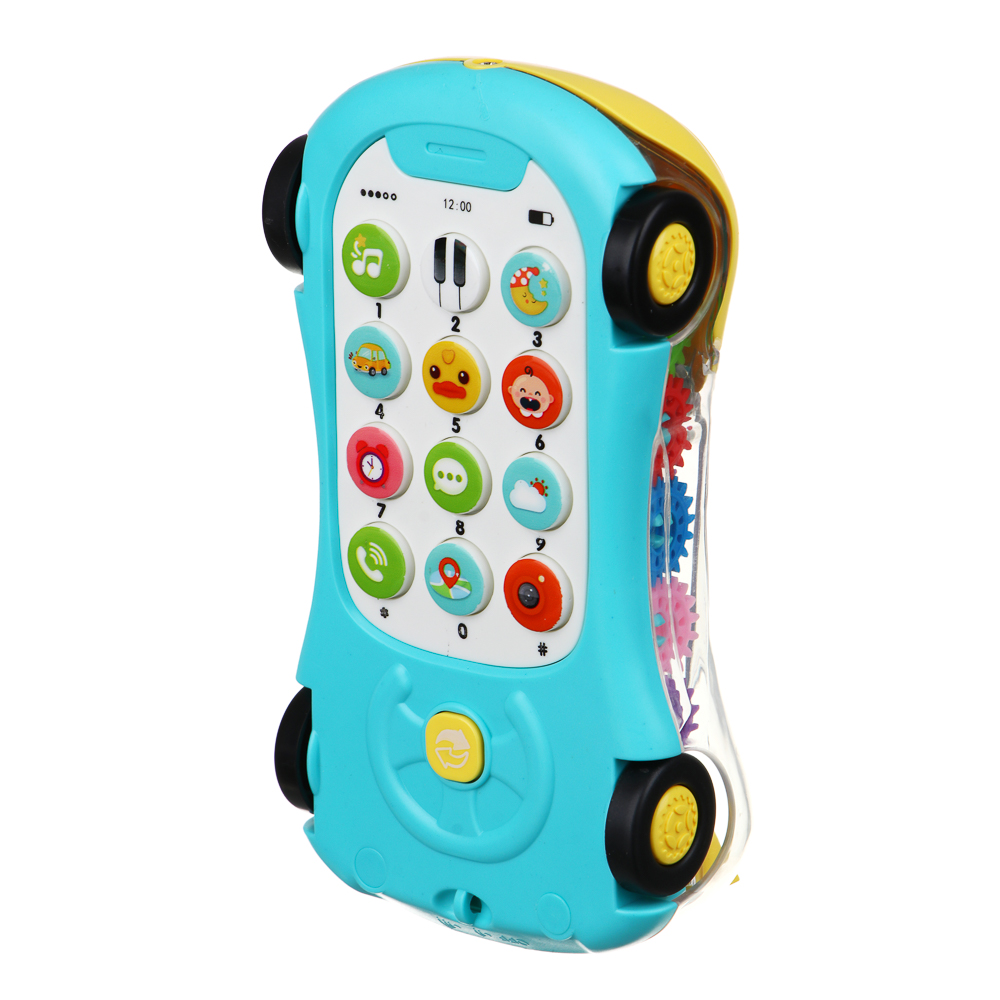 ИГРОЛЕНД Бэби-телефон "Машинка", пластик, звук, 7,9х5х14,8 см, арт.№ 272-826