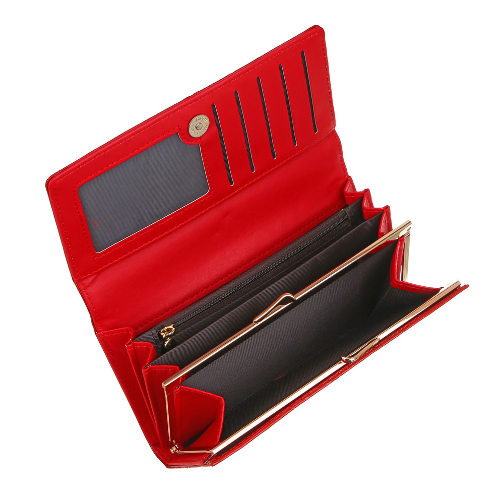 ЮL Кошелек с отд. для карт, купюр, монет, ПУ, 18,5х9см, 2 дизайна, КЖ23-20, арт.№ 303-973