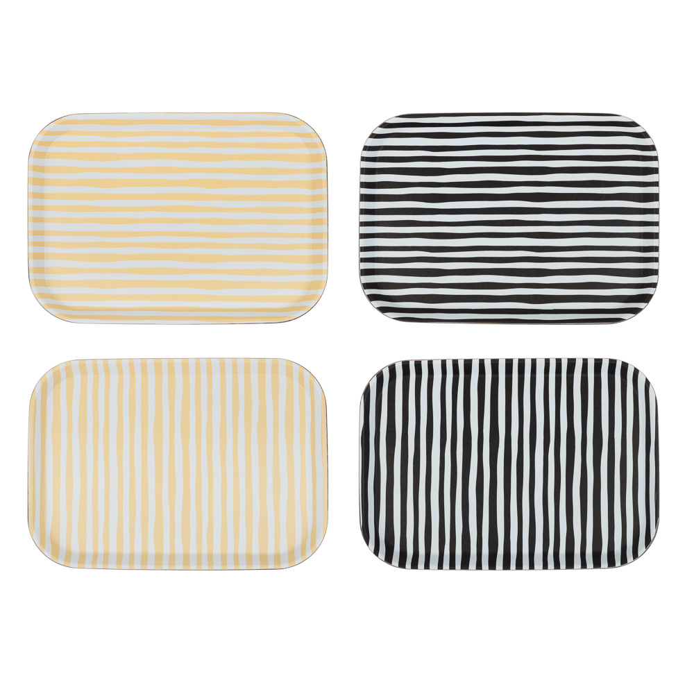 Поднос прямоугольный с антискользящим покрытием тм Vetta Орра, 35х25см, 2 дизайна, арт.№ 862-457