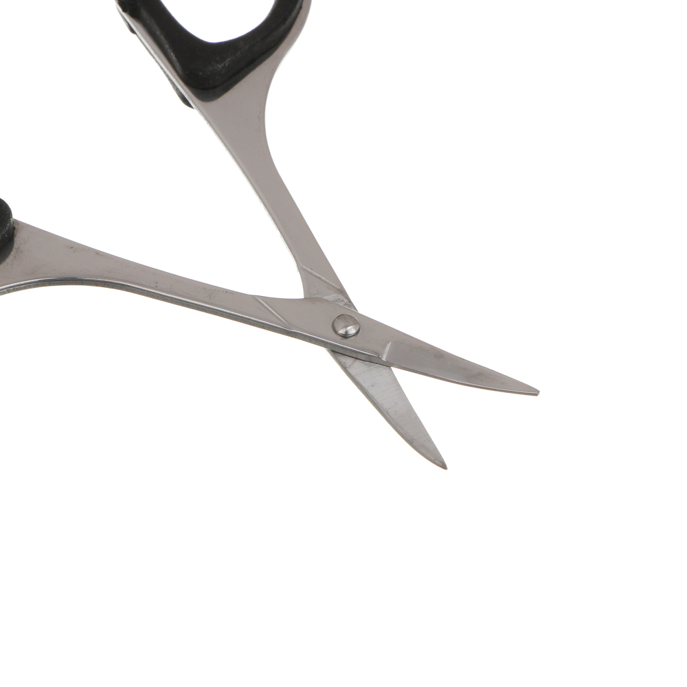 Ножницы маникюрные для кутикулы тм ЮНИLOOK, сталь, силикон, 9 см, 2 цвета, арт.№ 305-469