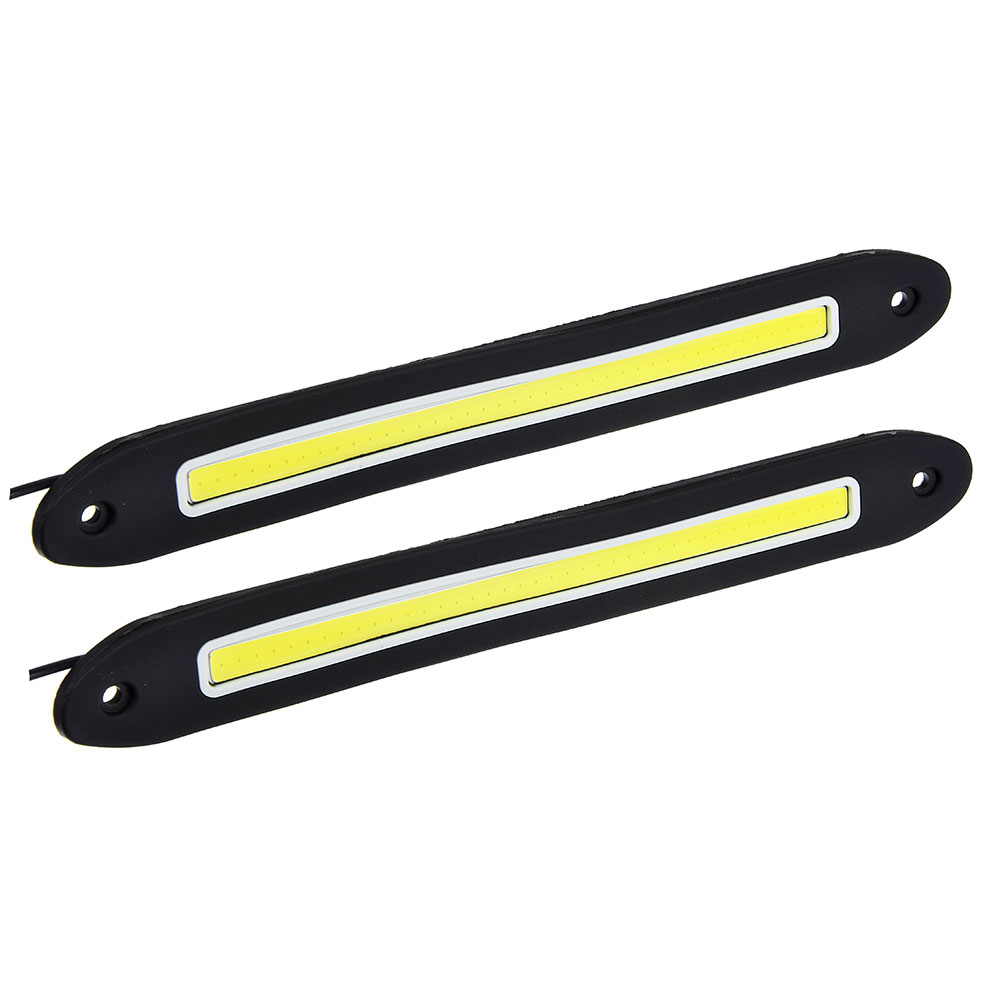 ЕРМАК Дневные ходовые огни, LED 80шт, гибкий резин. корп., 255мм, 12V, белый, 2шт, арт.№ 702-070