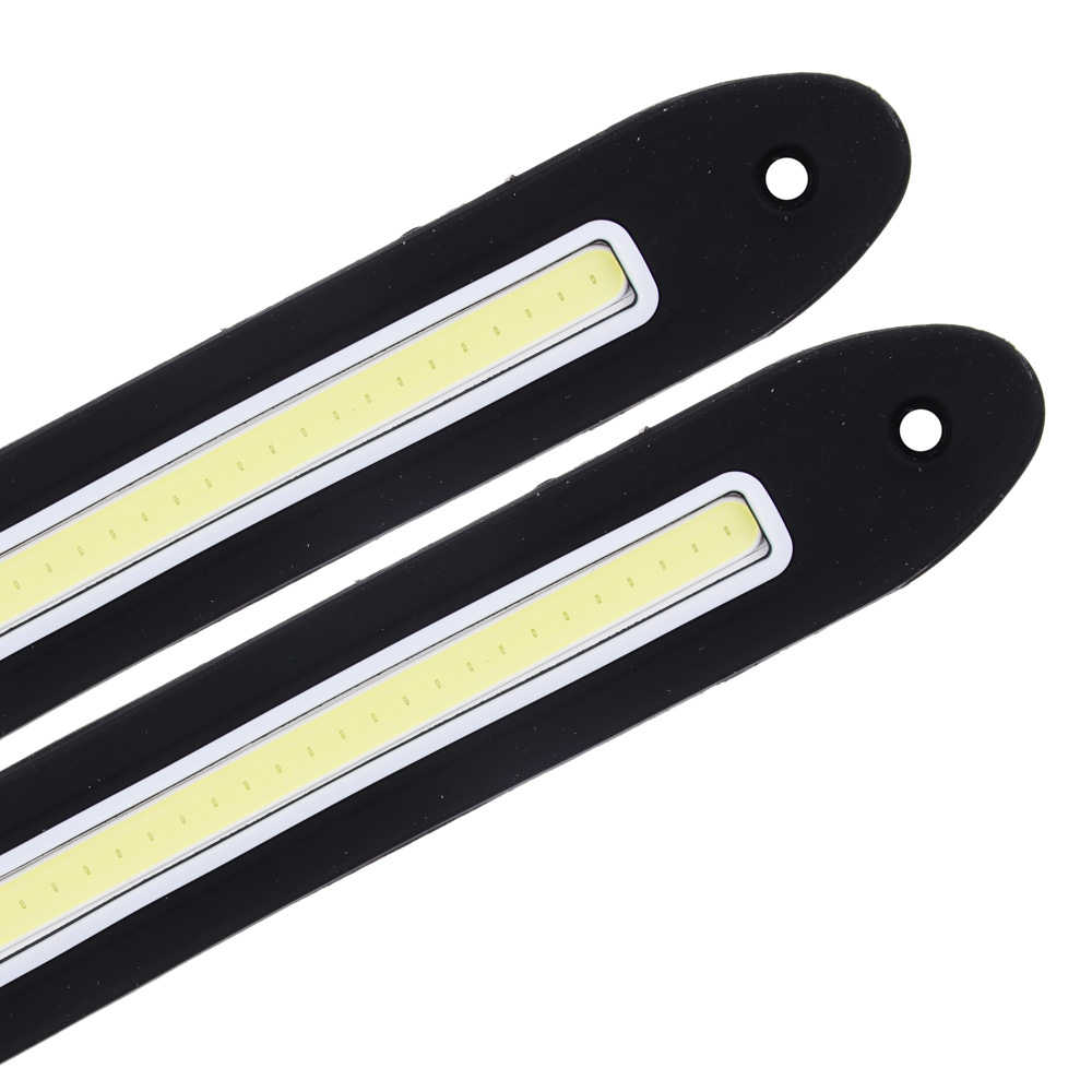 ЕРМАК Дневные ходовые огни, LED 80шт, гибкий резин. корп., 255мм, 12V, белый, 2шт, арт.№ 702-070