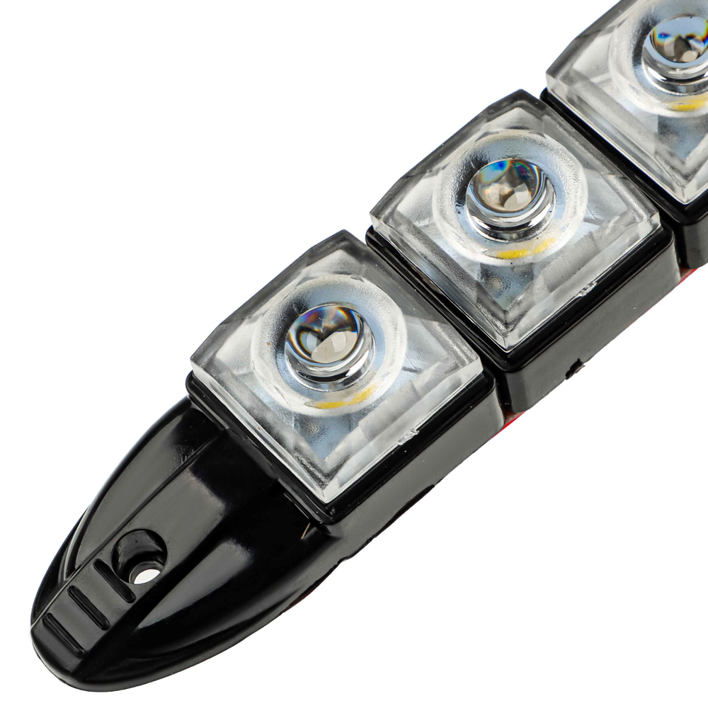 ЕРМАК Дневные ходовые огни, LED 8шт, гибкий пласт. корп., 220мм, 12V, белый, 2шт., арт.№ 702-099