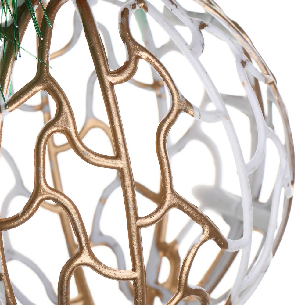 СНОУ БУМ Шар с декором, 9 см, пластик, 26-633, арт.№ 397-463