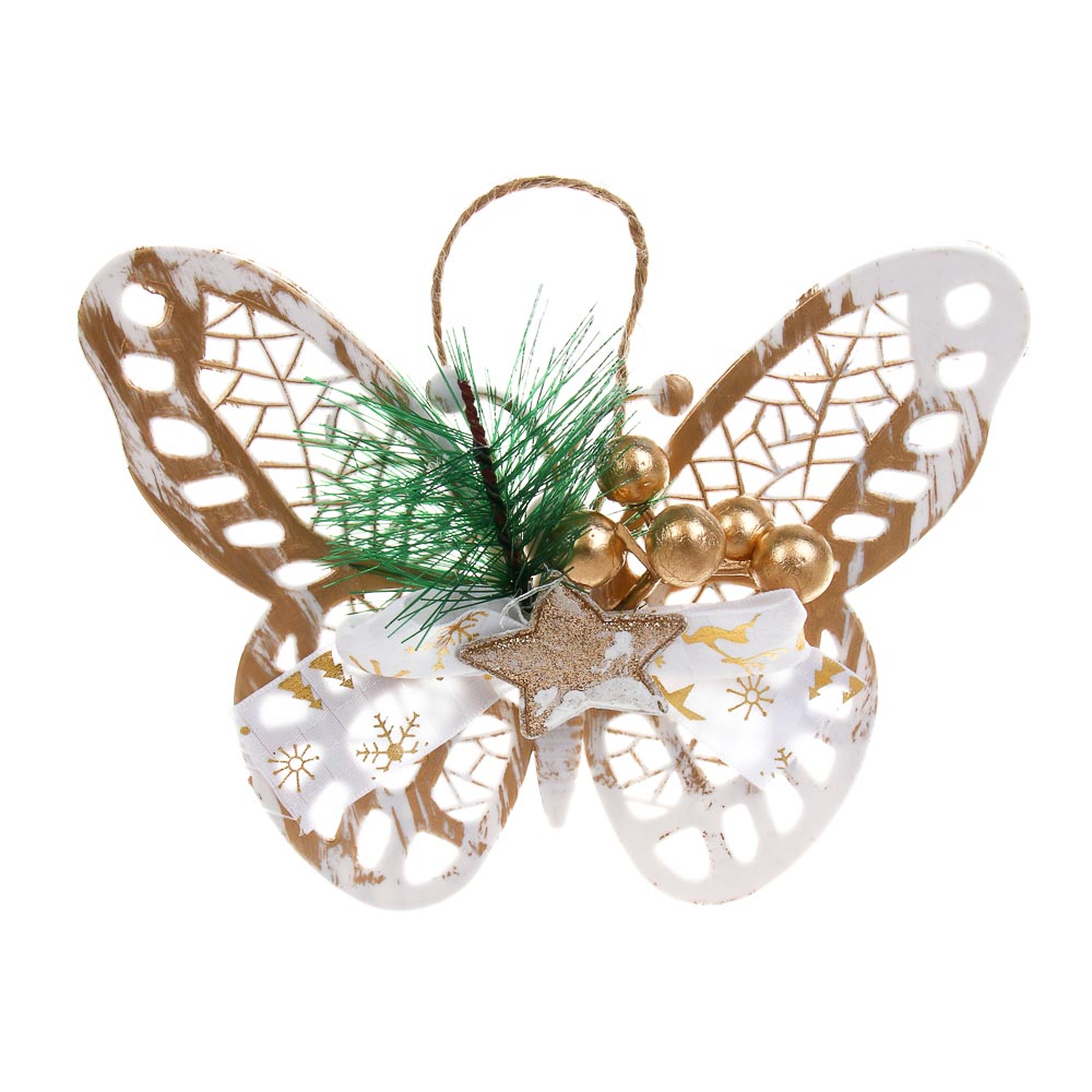 СНОУ БУМ Бабочка, 12x15 см, пластик, 26-634, арт.№ 397-464