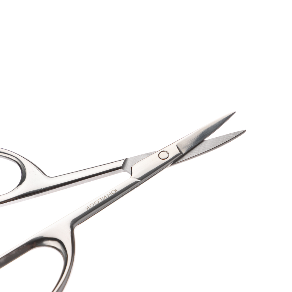 ЮНИLOOK Ножницы маникюрные "ULTRA", загнутые, 9,5 см, сталь, #3, арт.№ 305-450