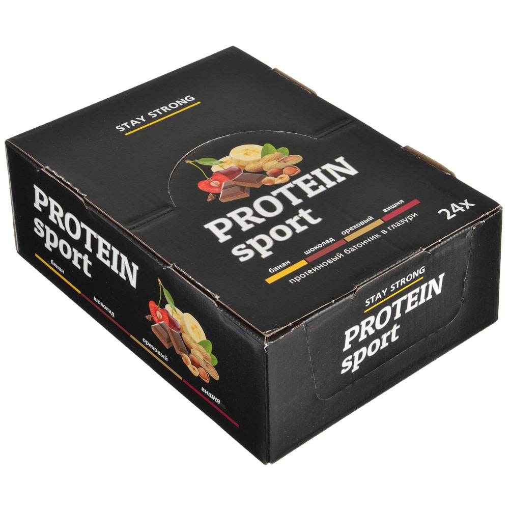 Батончик Effort Protein sport, 40г, 2 вида: шоколад / ореховый, арт.№ 015-056