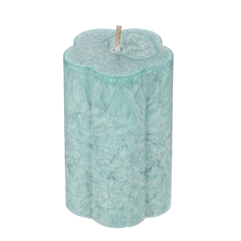 LADECOR Свеча столбик в форме цветка, парафин, 5x7,5 см, 6 цветов, арт.№ 508-833