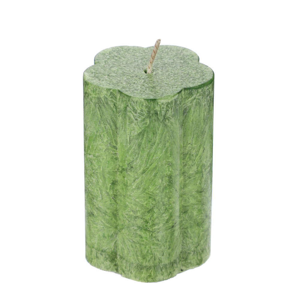 LADECOR Свеча столбик в форме цветка, парафин, 5x7,5 см, 6 цветов, арт.№ 508-833