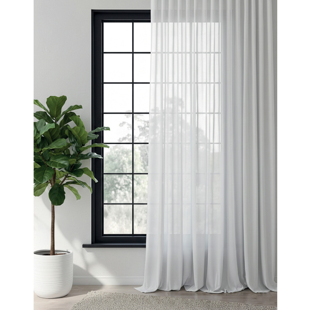 Штора-вуаль тм PROVANCE Basic, 260х150см, 100% полиэстер, 2 цвета, арт.№ 497-110