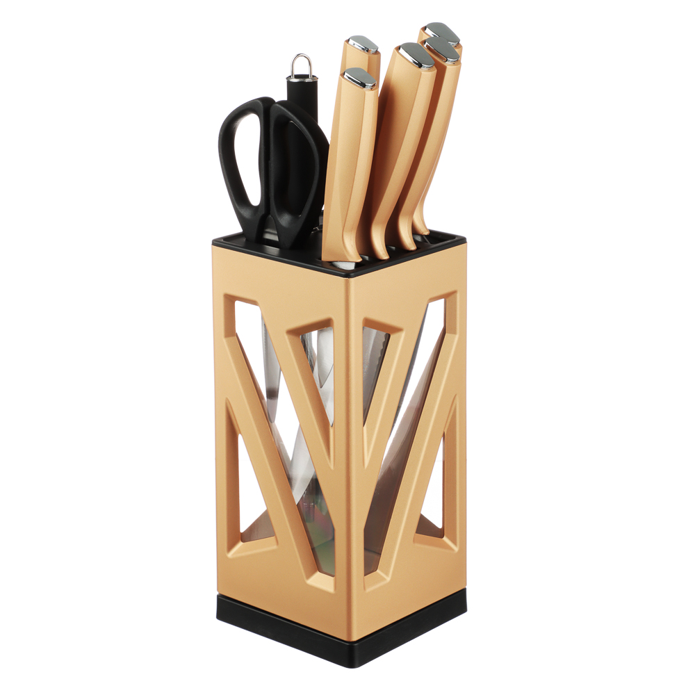 SATOSHI Анбон Набор ножей кухонных 8пр, вращающаяся подставка, арт.№ 803-348