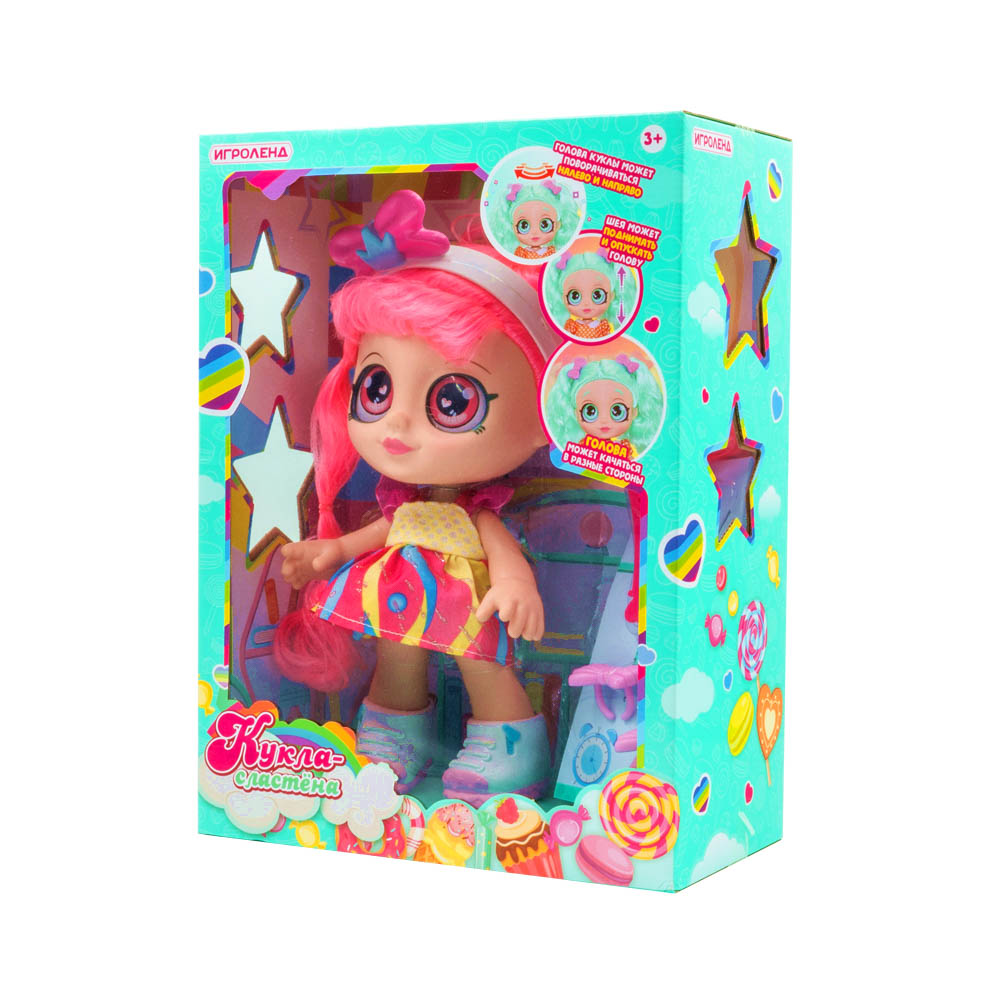 ИГРОЛЕНД Кукла-сластена со сказочными глазами, 27см, PP, PVC, 25х34х13,5см, 4 дизайна, арт.№ 267-847
