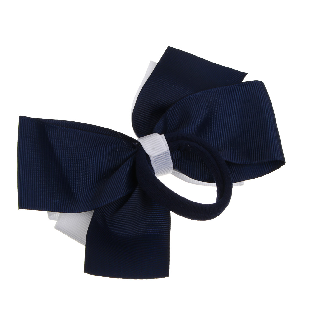 Бант двойной на резинке ЮНИLOOK 12 см, 3 цвета, текстиль, арт.№ 322-319