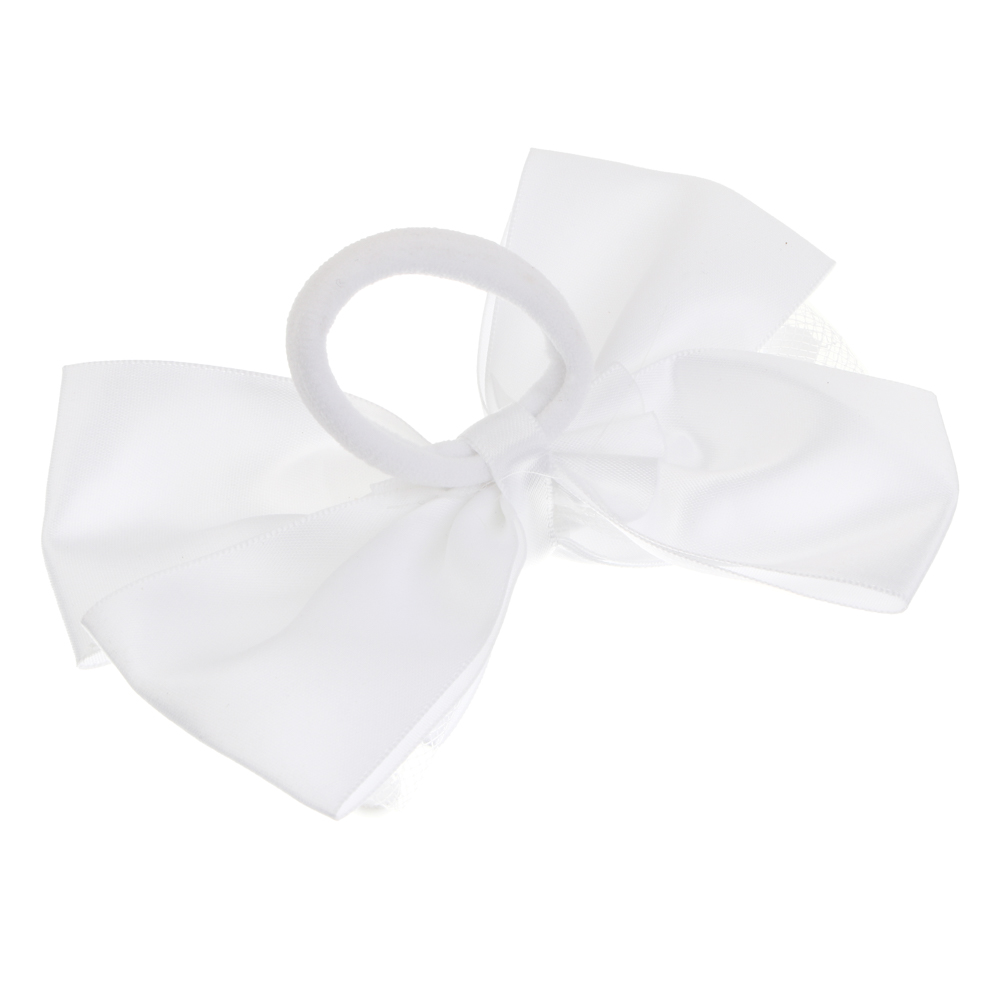 Бант на резинке комбинированный с декором ЮНИLOOK 13 см, 4 дизайна, текстиль, арт.№ 322-320