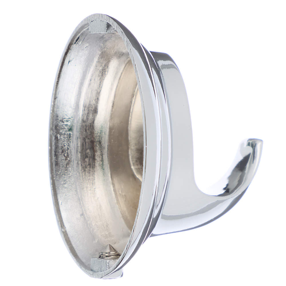 VETTA Крючок одинарный классический, скрытое крепление, хром, сталь, арт.№ 555-001