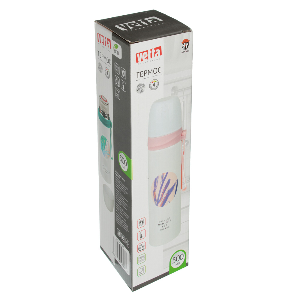 VETTA Термос 500мл, нерж.сталь, 4 дизайна, арт.№ 841-800