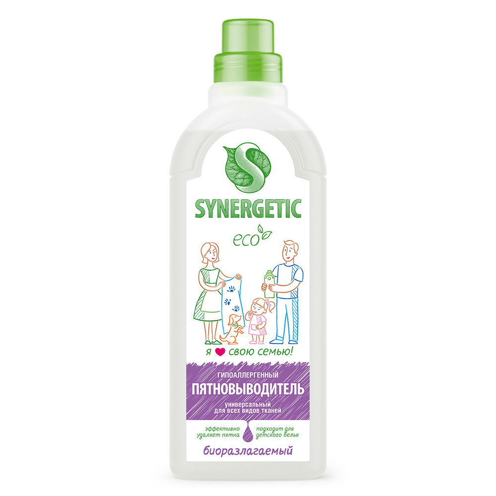 Пятновыводитель SYNERGETIC, п/б, 1 л, арт.№ 957-022