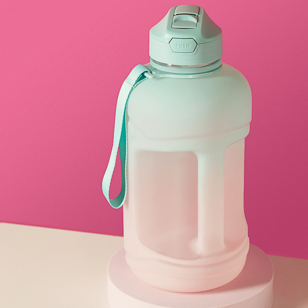 SILAPRO MAX Бутылка спортивная с замком, EGGSHELL BLUE-LOTUS ,2л, PETG, арт.№ 088-047