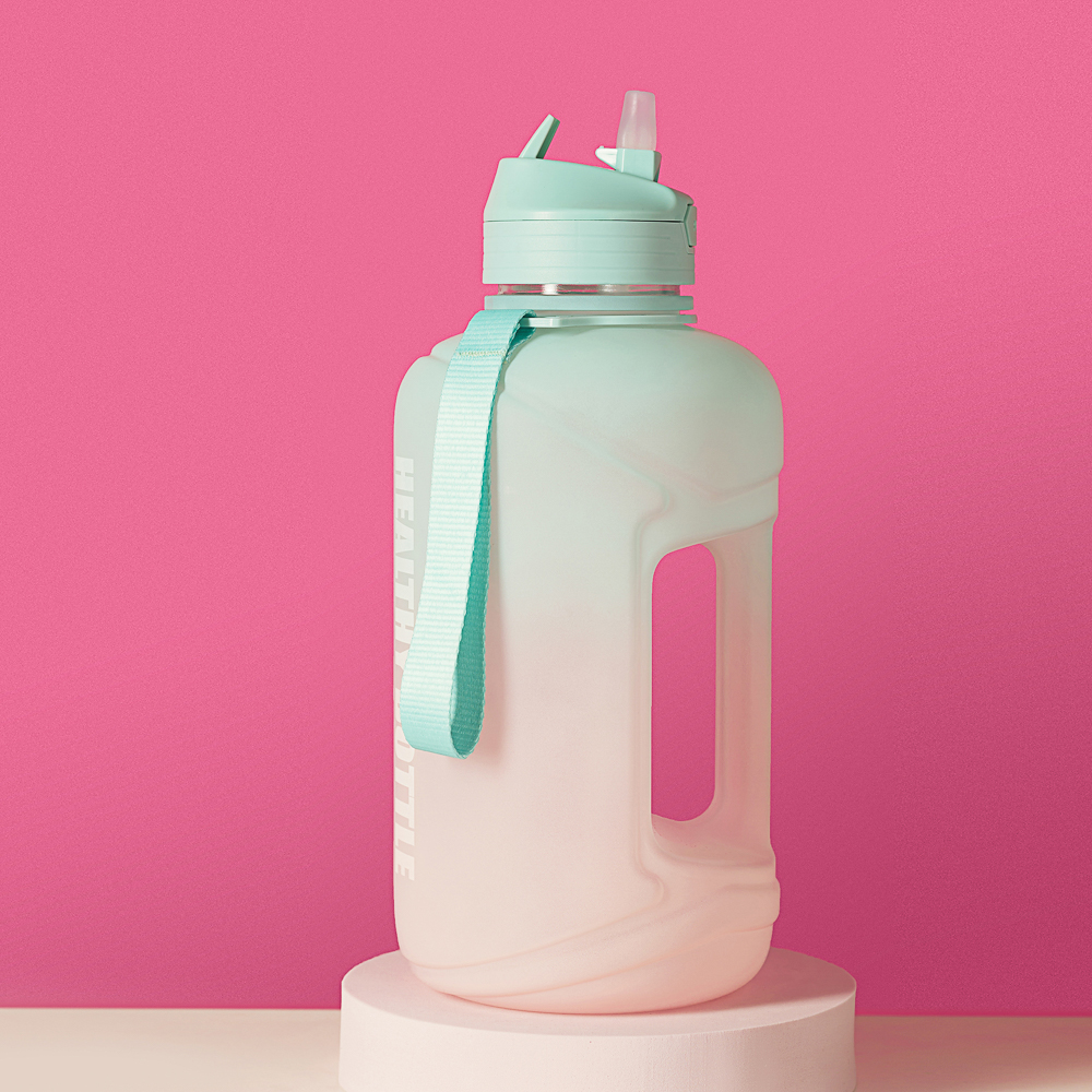 SILAPRO MAX Бутылка спортивная с замком, EGGSHELL BLUE-LOTUS ,2л, PETG, арт.№ 088-047