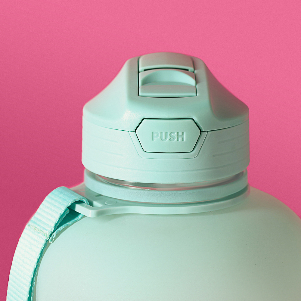 SILAPRO MAX Бутылка спортивная с замком, EGGSHELL BLUE-LOTUS ,2л, PETG, арт.№ 088-047