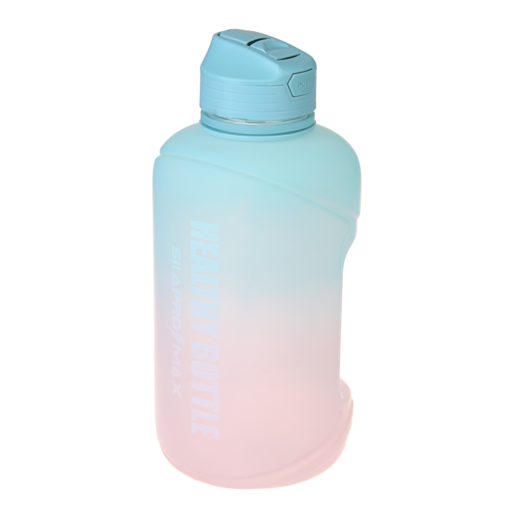 SILAPRO MAX Бутылка спортивная с замком, EGGSHELL BLUE-LOTUS ,2л, PETG, арт.№ 088-047